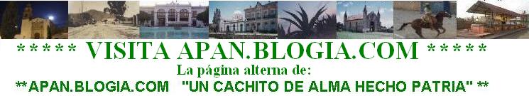 BIENVENIDO A VISITAAPAN.BLOGIA.COM. Creador y �nico responsable de esta pagina: Omar Gonz�lez
